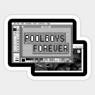 Pool Boys Macintosh Sticker